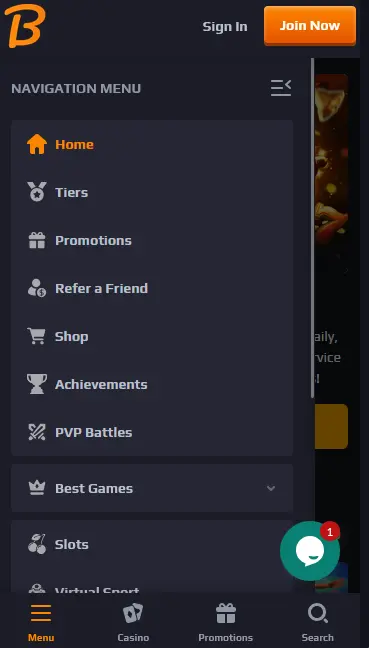 Blaze Spins app preview